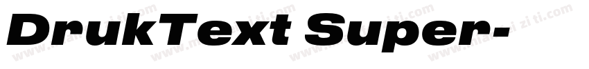 DrukText Super字体转换